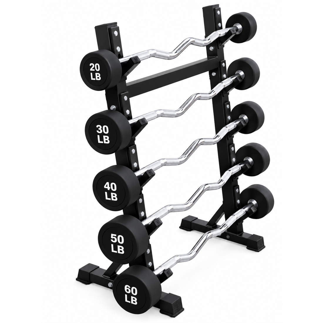 20-60 lb Curl Barbells with Rack