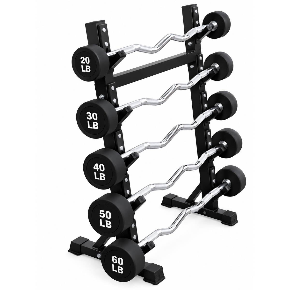 20-60 lb Curl Barbells with Rack