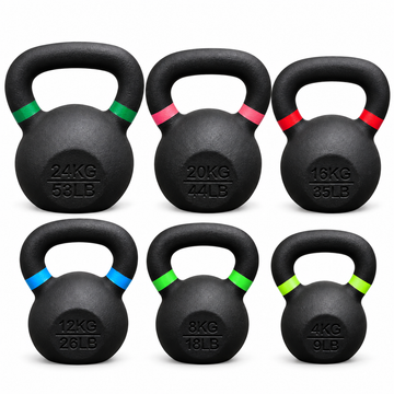 185 lb Cast Iron Kettlebell Set
