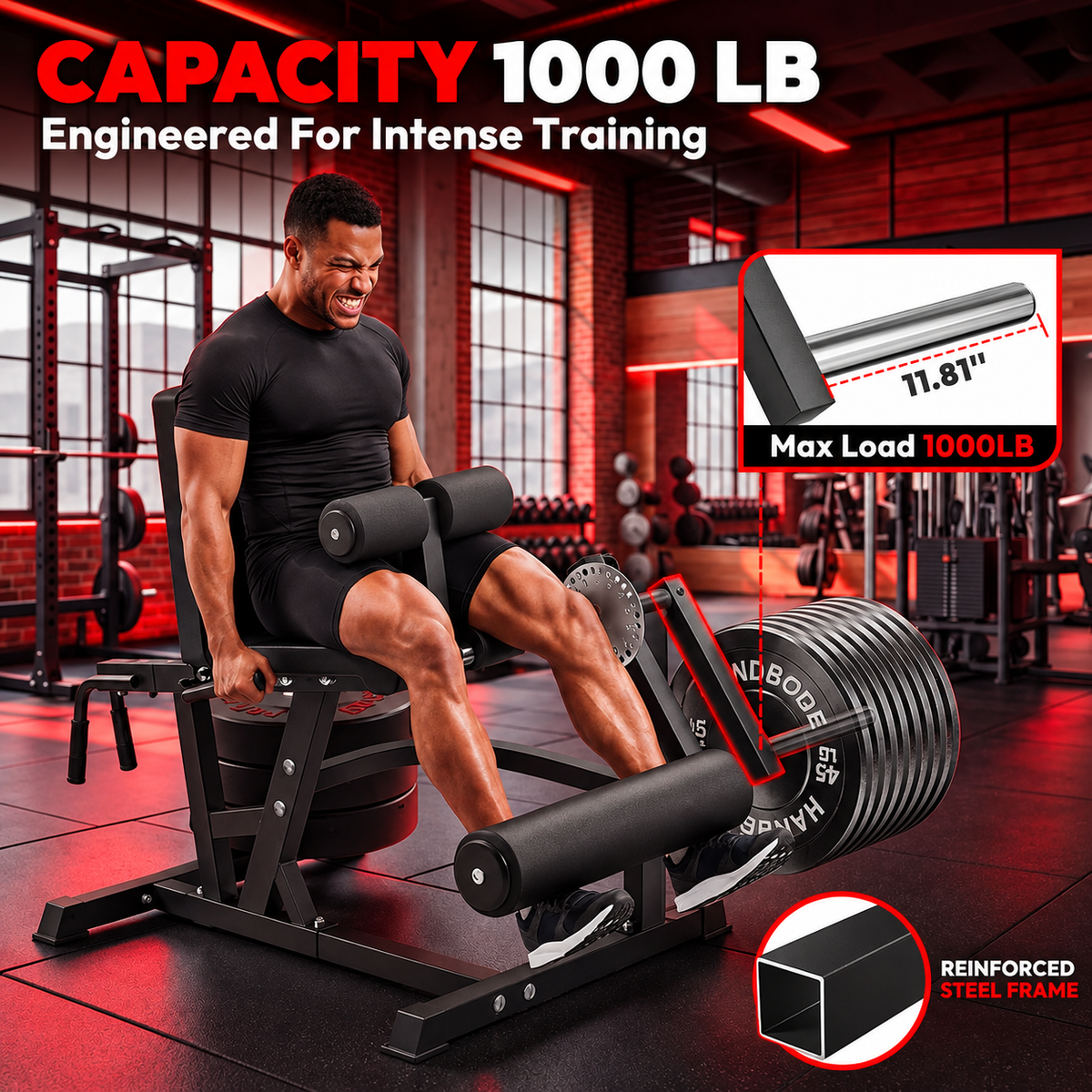Leg Extension & Leg Curl Machine view 3