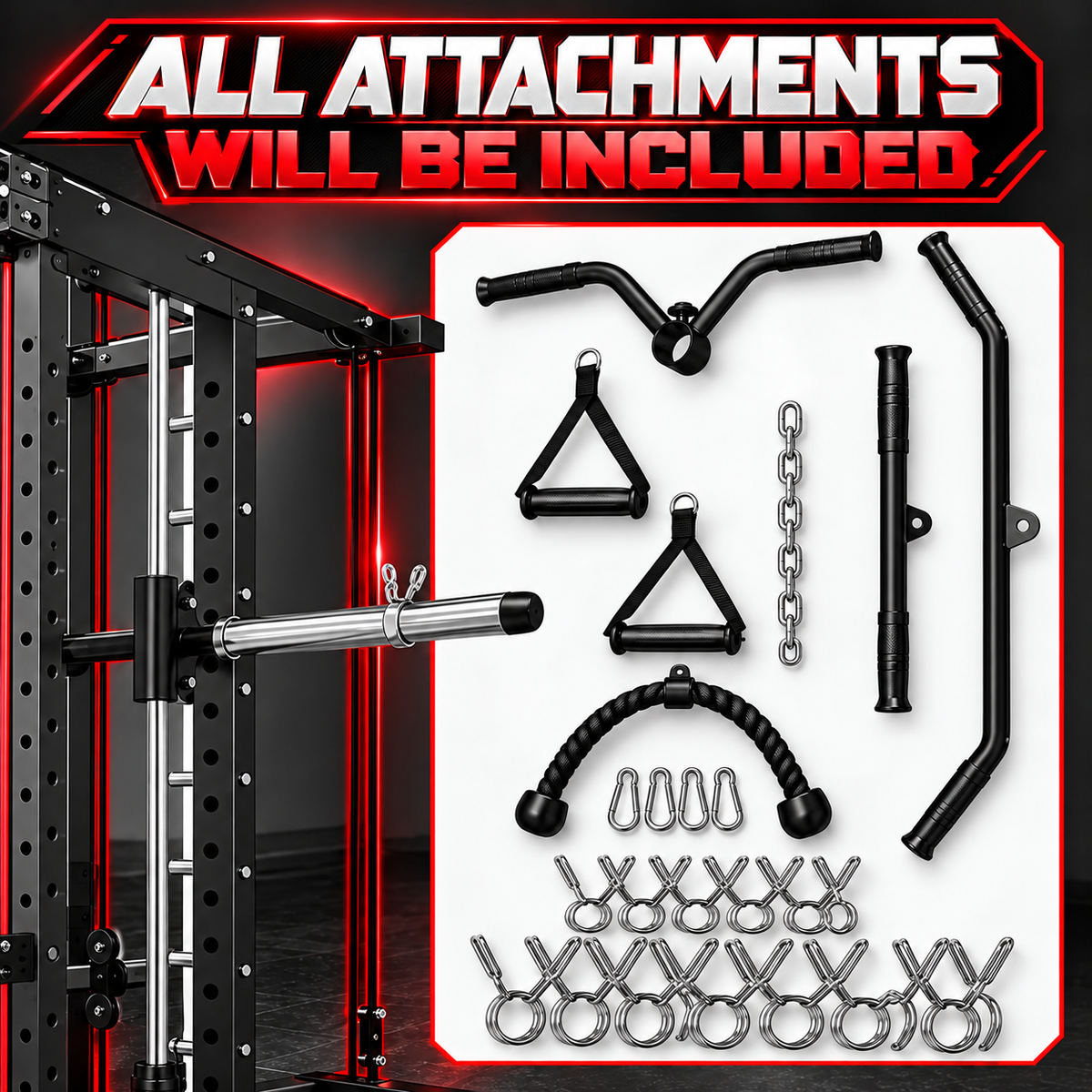4-in-1 Smith Machine Cable System view 5