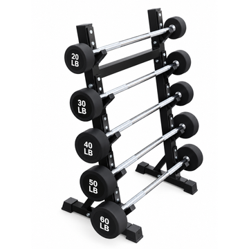 20-60 lb Straight Barbells with Rack