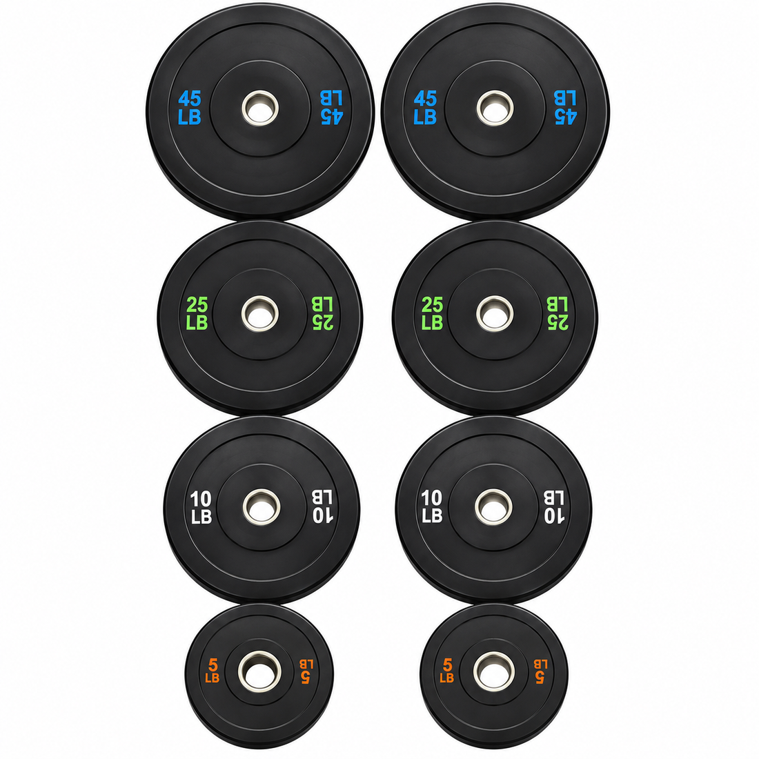 170 lb Olympic Bumper Plate Set