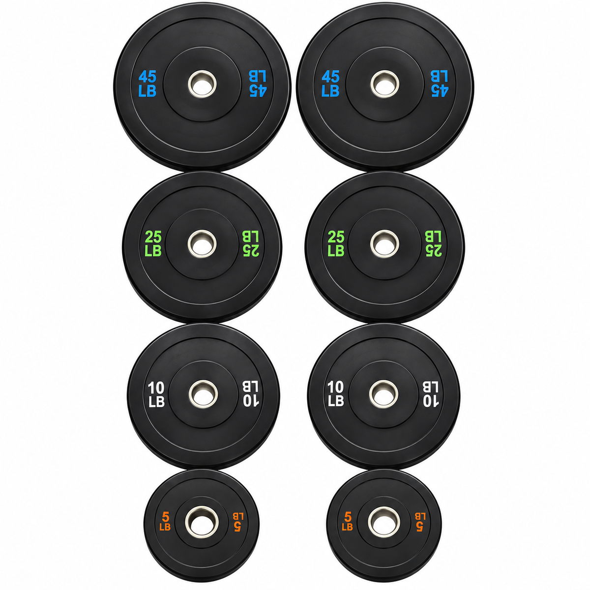 170 lb Olympic Bumper Plate Set